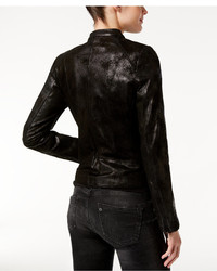 Calvin Klein Leather Bomber Jacket