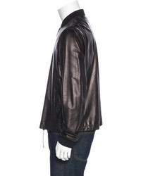 Lanvin Leather Bomber Jacket