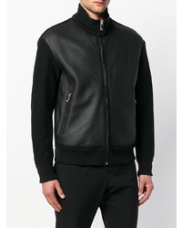 Giorgio Armani Leather Bomber Jacket