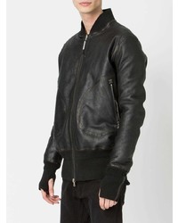 Isaac Sellam Experience Leather Bomber Jacket