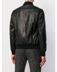 Barba Leather Bomber Jacket