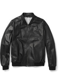 Jil Sander Leather Bomber Jacket