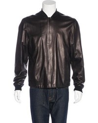 Lanvin Leather Bomber Jacket