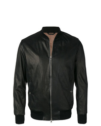 Barba Leather Bomber Jacket