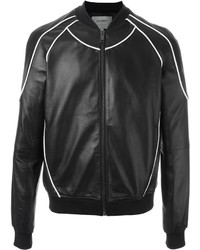 Les Hommes Urban Piped Detail Bomber Jacket