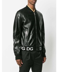 Dolce & Gabbana Logo Stripe Bomber Jacket