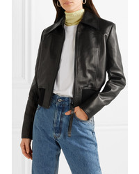 Acne Studios Loranne Ribbed Med Leather Jacket
