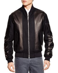 McQ by Alexander McQueen Mcq Leather Panel Bomber Jacket