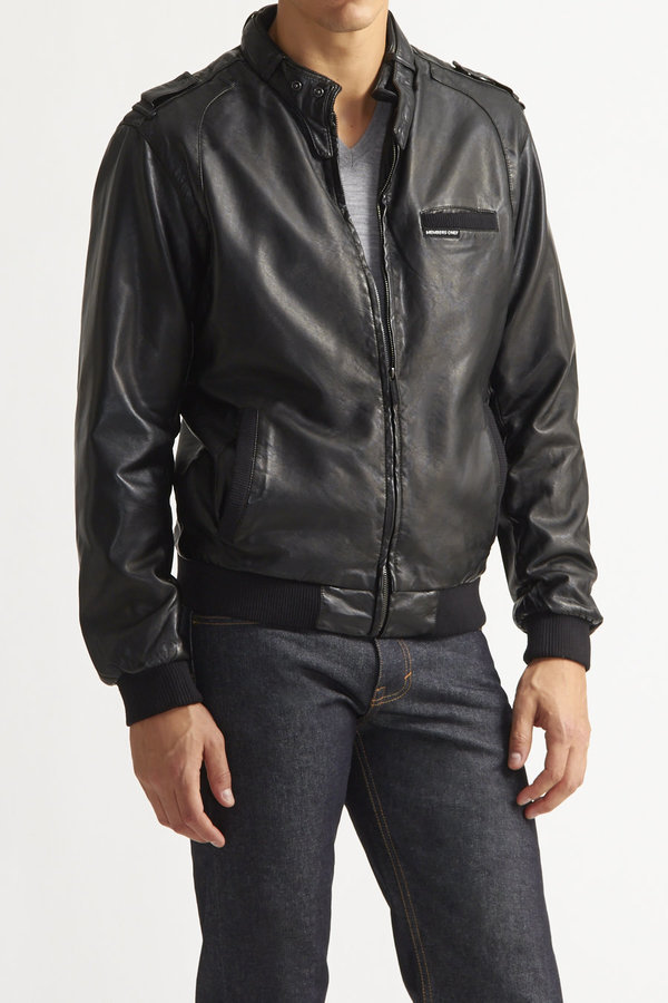 Members Only Faux Leather Iconic Jacket, $128 | JackThreads | Lookastic
