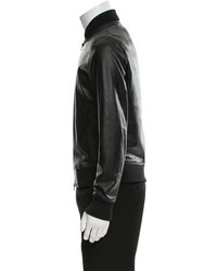 Michael Kors Michl Kors Perforated Leather Bomber Jacket