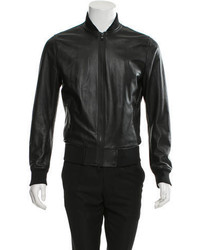 Michael Kors Michl Kors Perforated Leather Bomber Jacket