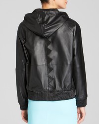 Moschino Cheap & Chic Moschino Cheap And Chic Jacket Leather Hooded Bomber