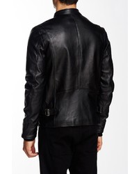 7 Diamonds Norton Hooded Genuine Leather Jacket