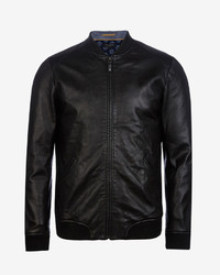 Ovid Leather Bomber Jacket