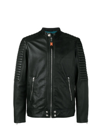 Diesel Panelled Leather Biker Jacket