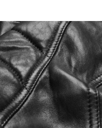 Balmain Panelled Leather Bomber Jacket