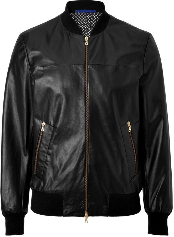 Paul Smith Ps By Leather Bomber Jacket | Where to buy & how to
