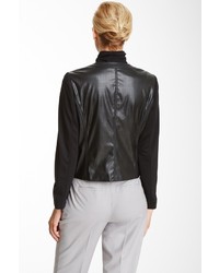 Jones New York Perforated Faux Leather Jacket
