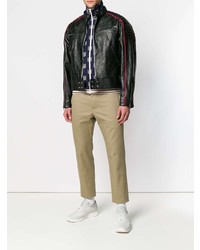 Gucci Print Leather Jacket