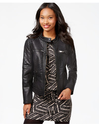 Urban Republic Quilted Faux Leather Bomber Jacket