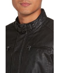 Reaction Kenneth Cole Faux Leather Moto Jacket