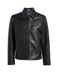 Cole Haan Regular Fit Leather Jacket