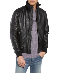 The Kooples Regular Fit Leather Jacket