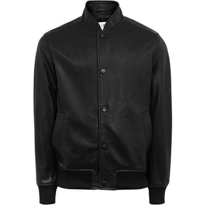 Reiss Hove Leather Bomber Jacket, $277 | Reiss | Lookastic