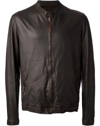 Salvatore Santoro Leather Bomber Jacket