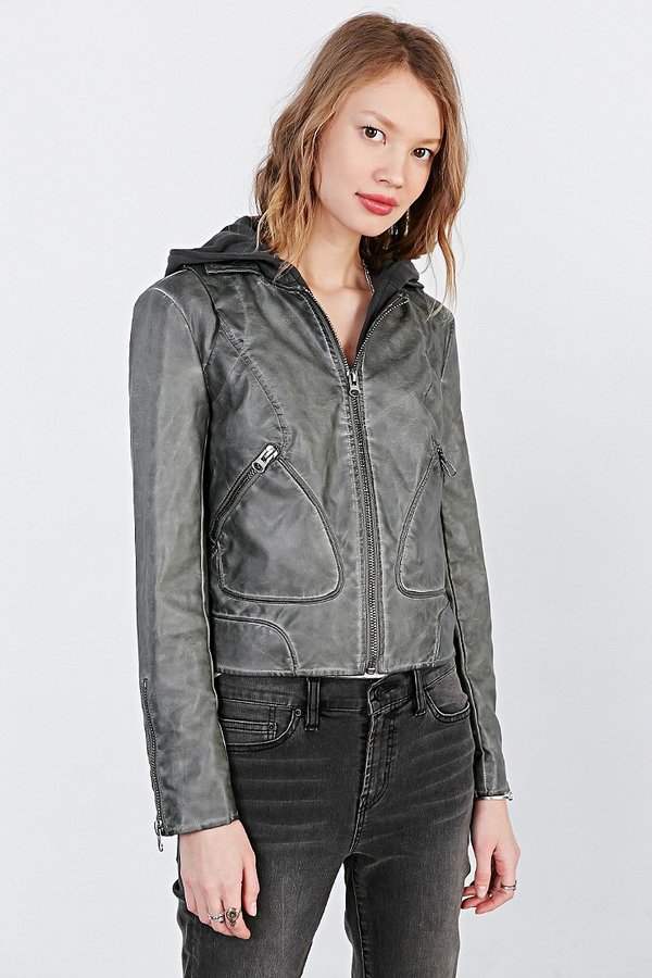 Silence & Noise Silence Noise Eva Vegan Leather Jacket, $129 | Urban ...