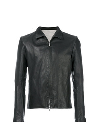 A Diciannoveventitre Slim Fit Leather Jacket
