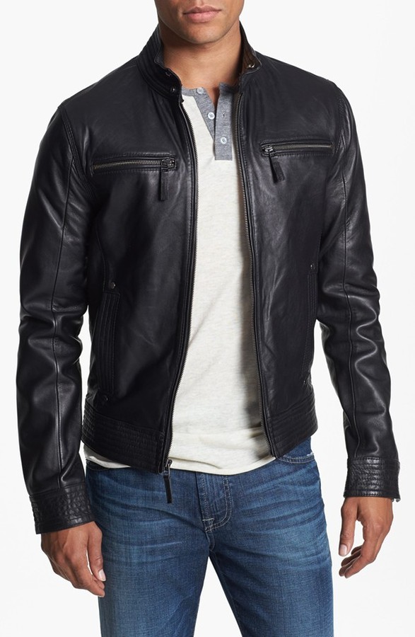 7 Diamonds Sprint Leather Jacket, $499 | Nordstrom | Lookastic