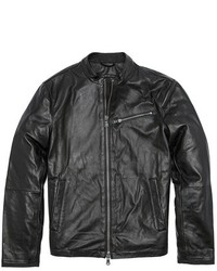 John Varvatos Star Usa Moto Leather Jacket