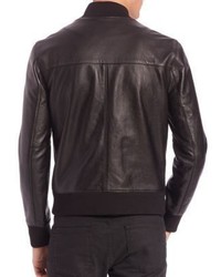 J Brand Sterne Leather Bomber Jacket