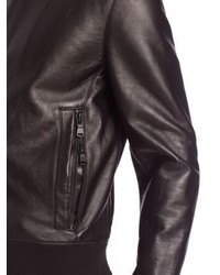 J Brand Sterne Leather Bomber Jacket