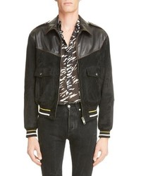 Givenchy Suede Leather Bomber Jacket