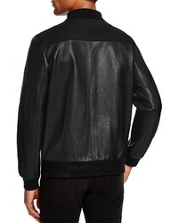 Alexander Wang T By Leather And Canvas Bomber Jacket