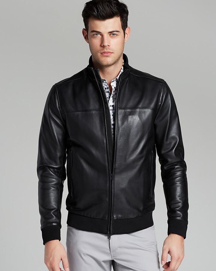 Theory Bane Rifle Leather Bomber Jacket | Where to buy & how to wear