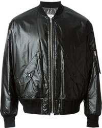 Toga Leather Look Bomber Jacket