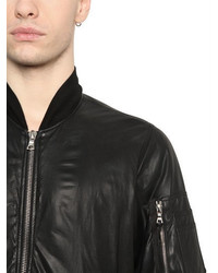 Unravel Nappa Leather Bomber Jacket