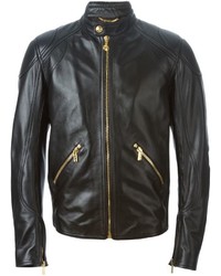 Versace Stylised Biker Jacket