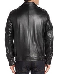 Vince Camuto Leather Bomber Jacket