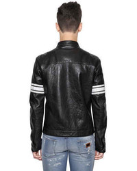 Dolce & Gabbana Vintage Effect Nappa Leather Jacket