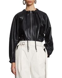 Proenza Schouler White Label Crop Leather Jacket