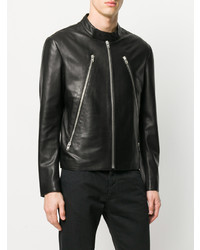 Maison Margiela Zip Detail Leather Jacket