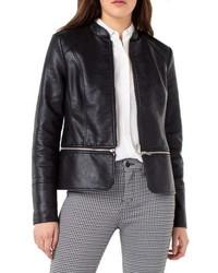Liverpool Zip Off Detail Faux Leather Jacket