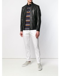 Emporio Armani Zipped Leather Jacket