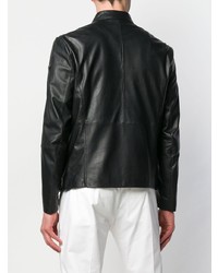 Emporio Armani Zipped Leather Jacket