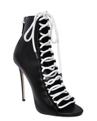 Dsquared2 120mm Glam Biker Leather Lace Up Boots