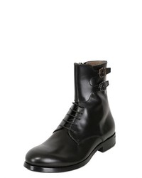 30mm Brushed Leather Boots